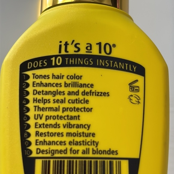 IT'S A 10 Miracle Leave-in detangling Conditioner For Blondes Purple Toning 4 oz - Picture 5 of 13